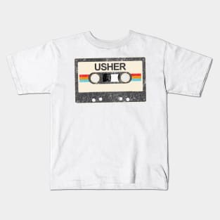 Usher kurniamarga vintage cassette tape Kids T-Shirt